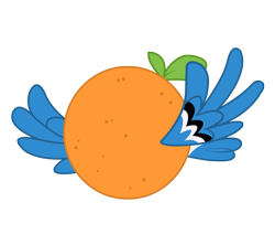 Size: 3558x3161 | Tagged: safe, artist:joemasterpencil, bird, too many pinkie pies, orange, orange bird, simple background, solo, transparent background, vector