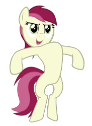 Size: 3592x4920 | Tagged: safe, artist:ocarina0ftimelord, roseluck, pony, bipedal, puffed chest, simple background, solo, transparent background, vector