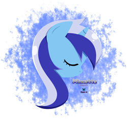 Size: 740x695 | Tagged: safe, artist:hun-u, minuette, unicorn, background pony, female, horn, mare, solo