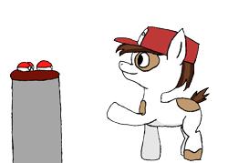 Size: 875x627 | Tagged: safe, artist:spinnicus, pipsqueak, earth pony, pony, brown mane, colt, crossover, male, pokémon