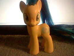 Size: 640x480 | Tagged: safe, artist:lightningbolt, oc, oc only, oc:milky way, pony, brushable, custom, female, freckles, irl, mare, photo, solo, toy, wip