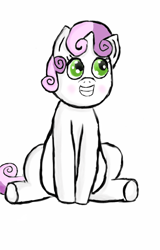 Size: 480x752 | Tagged: safe, artist:trickster-maplehoof, sweetie belle, blushing, filly, foal, happy, smiling