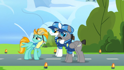 Size: 1600x900 | Tagged: safe, screencap, lightning dust, wonderbolts academy, floppy ears, sad