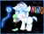 Size: 1395x1069 | Tagged: safe, artist:rammzblood, oc, oc only, pony, unicorn, baby, black background, diaper, flower, food, hoof hold, ice cream, signature, simple background, solo, text, tongue out, white coat