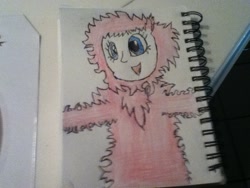 Size: 960x720 | Tagged: safe, artist:trueinfinitycore, oc, oc only, oc:fluffle puff, eared humanization, fluffy, humanized, traditional art