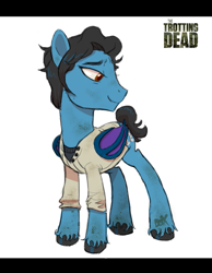 Size: 645x831 | Tagged: safe, artist:dox, crossover, glenn rhee, ponified, the walking dead, trotting dead