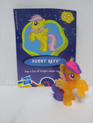 Size: 1200x1600 | Tagged: safe, sunny rays, pony, collector card, mane, toy