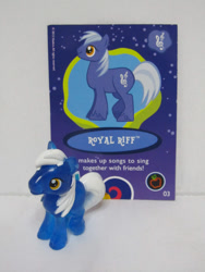 Size: 1200x1600 | Tagged: safe, royal riff, pony, collector card, mane, toy