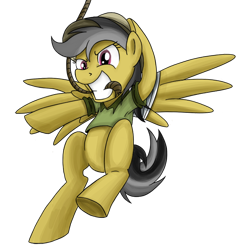 Size: 650x661 | Tagged: safe, artist:xioade, daring do, pegasus, pony, clothes, rope, solo