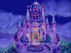 Size: 640x480 | Tagged: safe, come back lily lightly, g3, background, crystal rainbow castle, night, pretty, unicornia