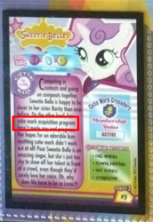 Size: 228x332 | Tagged: safe, sweetie belle, sweetie bot, friendship is witchcraft, card, enterplay, series 2, trading card