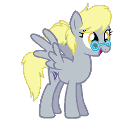 Size: 335x360 | Tagged: safe, artist:sachikomerry, artist:starryoak, pegasus, pony, dizzy hooves, glasses, older, simple background, transparent background