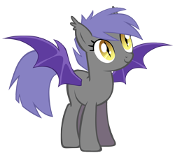 Size: 3280x3000 | Tagged: safe, artist:zee66, derpibooru import, oc, oc only, oc:midnight blossom, bat pony, pony, death stare, solo