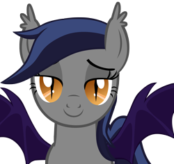 Size: 5000x4725 | Tagged: safe, artist:zee66, derpibooru import, oc, oc only, oc:echo, bat pony, pony, /mlp/, absurd resolution, bedroom eyes, cute, looking at you, solo