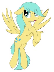 Size: 770x1037 | Tagged: safe, artist:vexx3, derpibooru import, sunshower raindrops, pegasus, pony, female, mare, solo, yellow coat