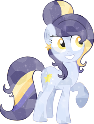 Size: 880x1156 | Tagged: safe, artist:decprincess, derpibooru import, oc, oc only, oc:night star, crystal pony, pony, solo