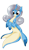 Size: 664x1144 | Tagged: safe, artist:mondlichtkatze, derpibooru import, merpony, lapras, pokémon, ponified, solo