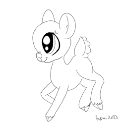 Size: 900x900 | Tagged: safe, artist:hungoverpony, oc, oc only, deer, sketch