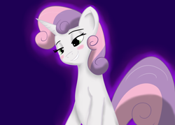 Size: 3500x2500 | Tagged: safe, artist:lordzid, derpibooru import, sweetie belle, blushing, solo