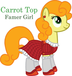 Size: 1961x2064 | Tagged: safe, artist:inkrose98, derpibooru import, carrot top, golden harvest, clothes, dress, gala dress, socks, solo