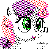 Size: 160x160 | Tagged: safe, artist:l3gr1m, derpibooru import, sweetie belle, dithering, needs more dither, pixel art, solo