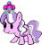 Size: 400x430 | Tagged: safe, artist:magerblutooth, derpibooru import, diamond tiara, crossover, paper, paper mario, paper mario: sticker star, paper pony, royal stickers, solo