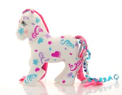 Size: 500x388 | Tagged: safe, derpibooru import, g1, birthday pony, irl, photo, toy