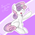 Size: 1200x1200 | Tagged: safe, artist:plushtail, sweetie belle, pony, unicorn, female, filly, singing, solo, white coat