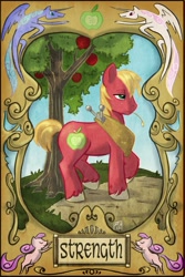 Size: 1204x1799 | Tagged: safe, artist:robd2003, derpibooru import, big macintosh, earth pony, pony, card, male, stallion, tarot card