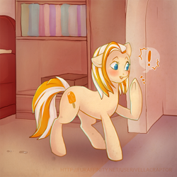 Size: 900x900 | Tagged: safe, artist:vella, derpibooru import, oc, oc only, oc:dreamsicle swirl, pony, creamsicle, female, male to female, mare, solo, transgender