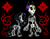 Size: 500x385 | Tagged: safe, artist:okiedokielowkey, derpibooru import, oc, oc only, oc:renne crux, oc:saffron, diamond dog, dia de los muertos, female diamond dog, renne quest