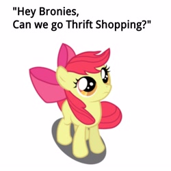 Size: 5000x5000 | Tagged: safe, derpibooru import, apple bloom, absurd resolution, brony, bronybait, macklemore, question, solo, thrift shop