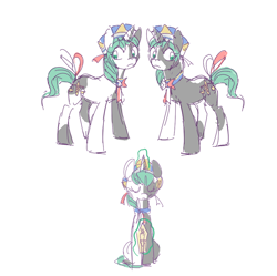 Size: 830x828 | Tagged: safe, artist:modern-warmare, derpibooru import, pinto, ponified, shikieiki yamaxanadu, touhou