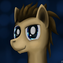 Size: 1000x1000 | Tagged: safe, artist:cheshiresdesires, doctor whooves, bust, portrait, solo