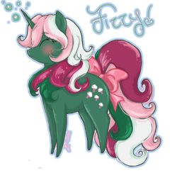 Size: 744x726 | Tagged: safe, artist:january-joy, fizzy, pony, g1, mane