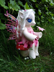 Size: 774x1032 | Tagged: safe, artist:hannaliten, derpibooru import, pegasus, pony, custom, flower, irl, mushroom, photo, toy