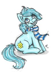 Size: 454x614 | Tagged: artist needed, safe, derpibooru import, oc, oc only, oc:sunshine smiles, earth pony, pony, clothes, scarf