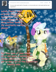 Size: 700x900 | Tagged: safe, artist:gavalanche, ambrosia, cindy block, ask, tumblr