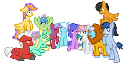 Size: 1152x576 | Tagged: safe, artist:furrgroup, derpibooru import, oc, oc only, oc:aquarius, oc:aries, oc:cancer, oc:gemini, oc:leo, oc:libra, oc:pisces, oc:sagittarius, oc:scorpio, oc:taurus, oc:virgo, earth pony, fish, pegasus, pony, unicorn, aquarius, aries, bowl, cancer (horoscope), capricorn, eyes closed, female, frown, gemini, group shot, leo, libra, looking at you, magic, male, mare, pisces, ponyscopes, sagittarius, scorpio, simple background, smiling, stallion, taurus, telekinesis, tumblr, virgo, white background, zodiac