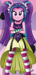 Size: 645x1321 | Tagged: safe, artist:the-butch-x, aria blaze, equestria girls, rainbow rocks, beautiful, beautiful x, solo, sunburst background