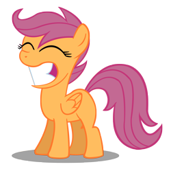 Size: 4500x4478 | Tagged: safe, artist:overmare, derpibooru import, scootaloo, absurd resolution, simple background, solo, transparent background, vector