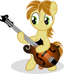 Size: 6092x7010 | Tagged: safe, artist:agamnentzar, derpibooru import, oc, oc only, oc:mandopony, earth pony, pony, absurd resolution, mandolin, musical instrument, solo