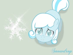 Size: 1024x768 | Tagged: safe, artist:miesmauz, derpibooru import, oc, oc only, oc:snowdrop, pegasus, pony, snow, snowflake, solo