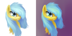 Size: 2000x1000 | Tagged: safe, artist:sokolas, sunshower raindrops, pegasus, pony, female, mare, solo, yellow coat