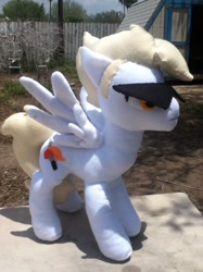 Size: 500x667 | Tagged: safe, artist:ragefulrainbowdrinker, derpibooru import, dirk strider, homestuck, irl, photo, plushie, ponified, sunglasses