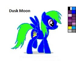 Size: 251x201 | Tagged: safe, derpibooru import, oc, oc only, pegasus, pony, dusk moon, recolor, solo