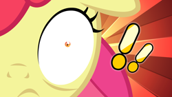 Size: 1280x720 | Tagged: safe, artist:jan, apple bloom, earth pony, pony, faic, female, filly, shocked