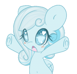 Size: 835x800 | Tagged: safe, artist:starlightlore, derpibooru import, oc, oc only, oc:snowdrop, pony, :o, animated, belly button, blushing, cute, flailing, heart eyes, open mouth, simple background, snowbetes, solo, transparent background, underhoof, wingding eyes