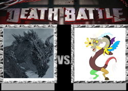 Size: 664x475 | Tagged: useless source url, safe, derpibooru import, discord, alduin, death battle