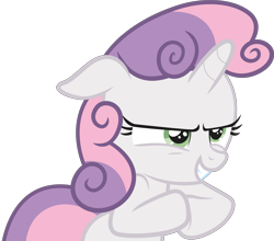 Size: 4353x3828 | Tagged: safe, artist:the-crusius, sweetie belle, reaction image, simple background, transparent background, vector